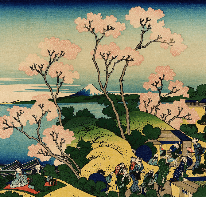 Cherry blossom landscape